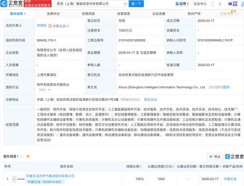 中曼石油跨界布局AI 成立智能信息科技公司，聚焦上海信息安全軟件開發(fā)
